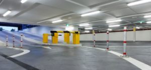 Réglettes LED Silamp dans un parking